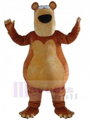 Ours brun léger Mascotte Costume Animal