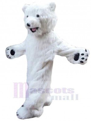 Ours polaire poilu Mascotte Costume Animal