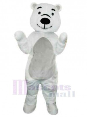 Ours mignon blanc Mascotte Costume Animal