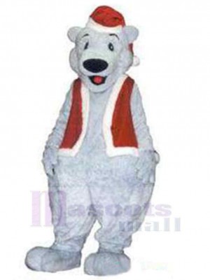 Ours polaire Père Noël Mascotte Costume Animal