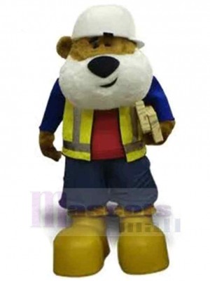 Travail Ours 2 Mascotte Costume Animal
