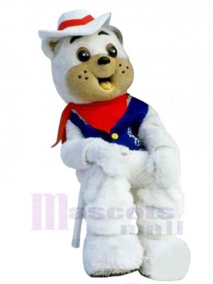 Cow-boy Ours polaire Mascotte Costume Animal