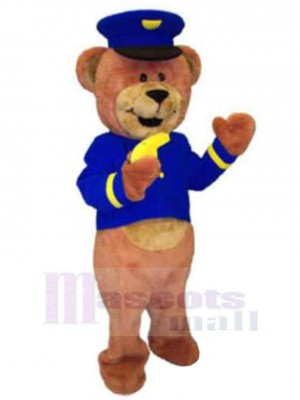 Ours en peluche policier Mascotte Costume Animal