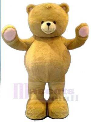 Gros nounours jaune Mascotte Costume Animal