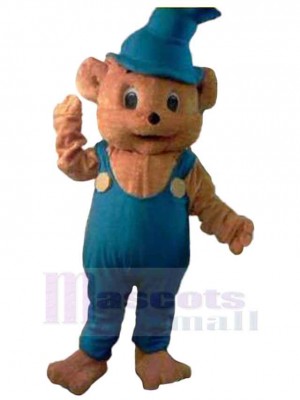 Petit Ours avec Salopette Mascotte Costume Animal