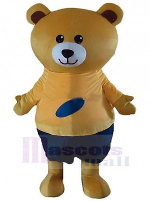 Grand ours en peluche beige Mascotte Costume Animal