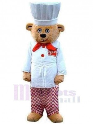 Chef Ours Mascotte Costume Animal