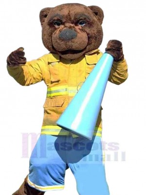 Ours pompier Mascotte Costume Animal