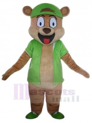 Ours aux chaussures vertes Mascotte Costume Animal