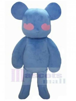 Ours en peluche rose et bleu Mascotte Costume Animal