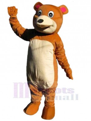 Ours brun doux Mascotte Costume Animal