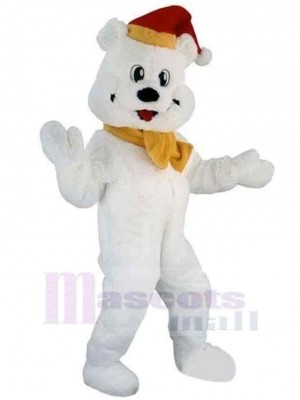 Ours blanc drôle Mascotte Costume Animal