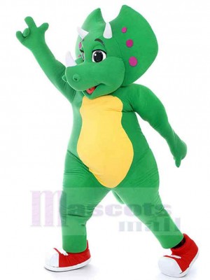 Dinosaure garçon vert Mascotte Costume Animal