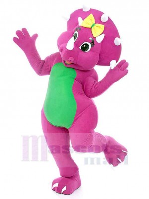 Dinosaure fille violette Mascotte Costume Animal