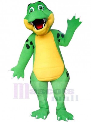 Alligator heureux Mascotte Costume Animal