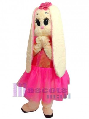 Lapin de Pâques costume de mascotte