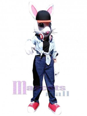 Lapin blanc frais Mascotte Costume Animal