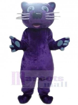 Léopard violet simple Mascotte Costume Pour adultes Têtes de mascotte