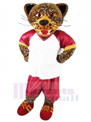 Jaguar d'université féroce Mascotte Costume Pour adultes Têtes de mascotte