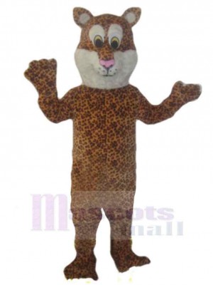 Guépard brun drôle Mascotte Costume Pour adultes Têtes de mascotte