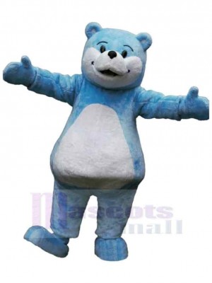 Ours bleu amical Mascotte Costume Pour adultes Têtes de mascotte