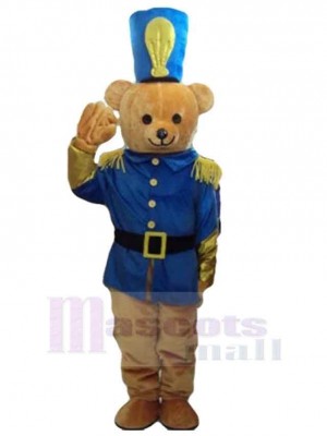 Ours soldat cool Mascotte Costume Pour adultes Têtes de mascotte