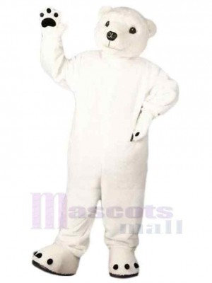 Gentil ours polaire Mascotte Costume Pour adultes Têtes de mascotte
