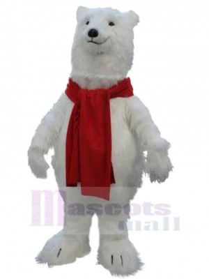 Ours polaire amical Mascotte Costume Pour adultes Têtes de mascotte