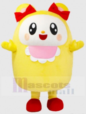 Ours fille jaune Mascotte Costume Animal