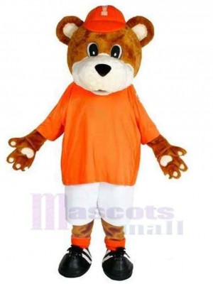 Ours au chapeau orange Mascotte Costume Animal
