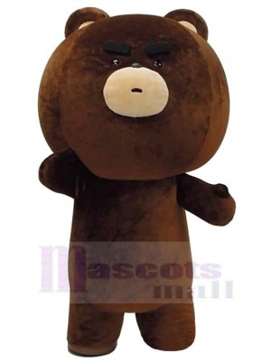 Gros nounours brun Mascotte Costume Animal