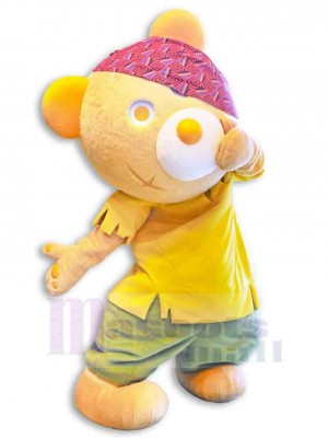 Ours avec bandana rose Mascotte Costume Animal