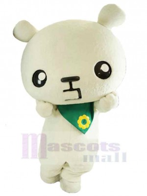 Ours beige drôle Mascotte Costume Animal