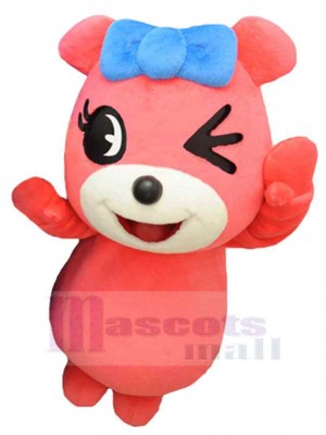 Ours rose heureux Mascotte Costume Animal