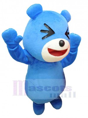 Ours bleu heureux Mascotte Costume Animal