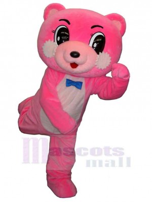 Ours rose souple Mascotte Costume Animal