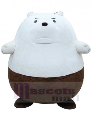 Ours blanc et brun Mascotte Costume Animal
