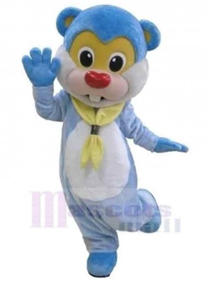 Castor bleu Mascotte Costume Animal