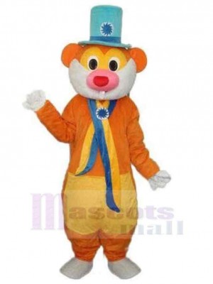 Castor Nez Rouge Mascotte Costume Animal