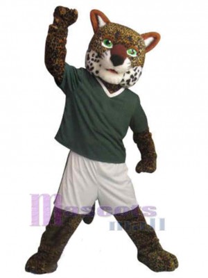 Jaguar aux yeux verts Mascotte Costume Animal