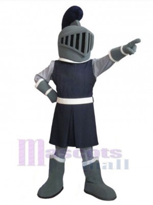 Gris Chevalier Costume de mascotte Personnes