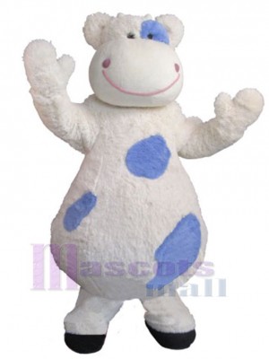 Vache bleue et blanche Mascotte Costume Animal