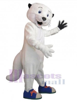 Loutre blanche Mascotte Costume Animal