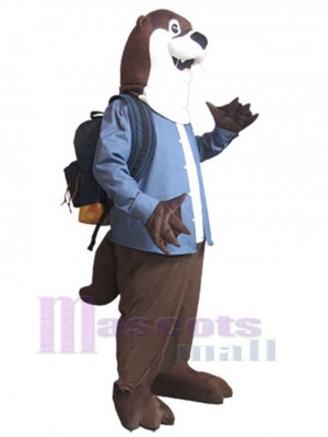 Loutre costume de mascotte
