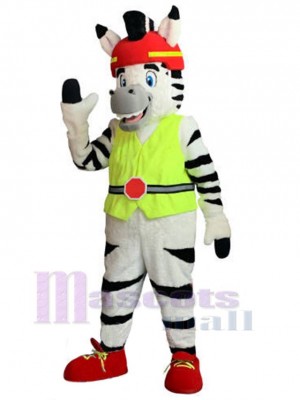 zèbre costume de mascotte