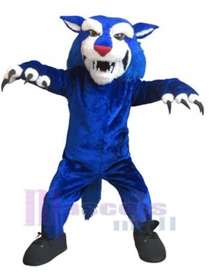 Loup bleu féroce Mascotte Costume Animal