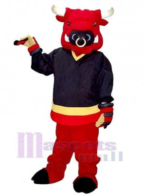 Taureau costume de mascotte