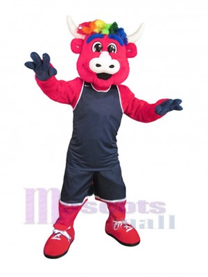 Taureau costume de mascotte