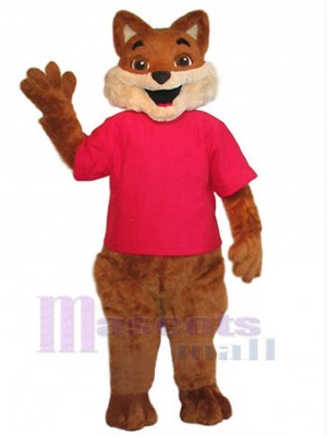 Écureuil en tee-shirt rouge Mascotte Costume Animal