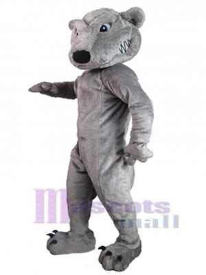 Loup gris intelligent Mascotte Costume Animal